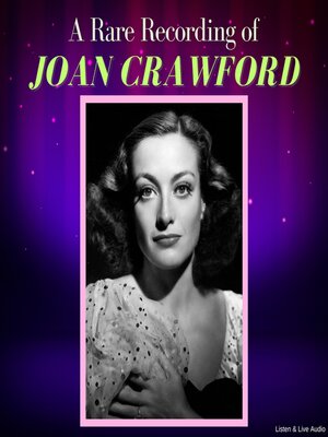 cover image of A Rare Recording of Joan Crawford